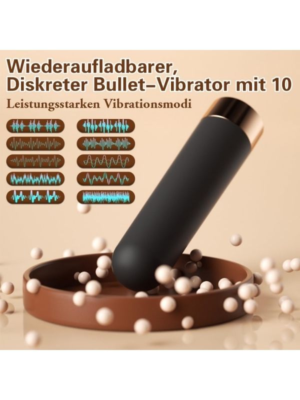 Censan Kumandalı USB Şarjlı 10 Modlu %100 Su Geçirmez Vibratör Siyah - C-7885S