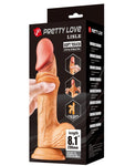 Censan Lisle 8.1 İnç Kıkırdak Yapılı Gerçek Deri Yapılı Dildo - C-7653