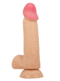 Censan Lisle 8.1 İnç Kıkırdak Yapılı Gerçek Deri Yapılı Dildo - C-7653