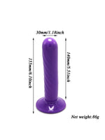 Censan Mor Double Dong Titreşimli Belden Bağlamalı Çift Taraflı Bisex Dildo Vibratör model 2 - C-7676