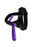 Censan Mor Double Dong Titreşimli Belden Bağlamalı Çift Taraflı Bisex Dildo Vibratör model 2 - C-7676