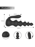 Censan Neue 10 Fonksiyonlu Titreşimli Anal Boncuklu Plug – Kablosuz Kumandalı - C-7680