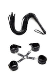 Censan Siyah Kelepçe Kırbaç Set - C-MM0613