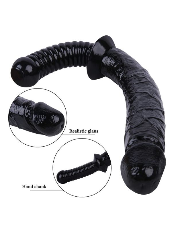 Censan Siyah Renk 38 cm Jop Dildo Model No:1070 - C-7855S