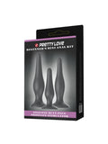 Censan Siyah Silikon Anal Tıkaç Set - C-BI014456H