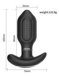 Censan Sledgehammer Swing – Telefon Kontrollü Titreşimli Anal Plug (Siyah) - C-7651