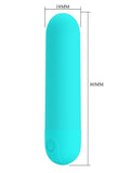 Censan Stefan Mini Massager Bullet Vibratör Mavi - C-BI300085M