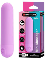 Censan Stefan Mini Massager Bullet Vibratör Mor - C-BI300085MM