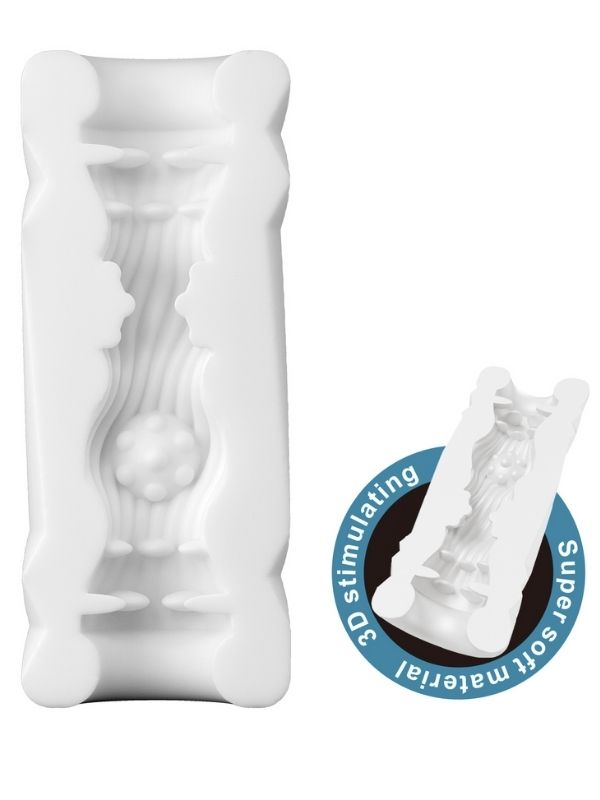 Censan Super Soft Material 3d Stimulating Jade Kola Kutusu Şeklinde Mastürbatör - C-BM00900T881A