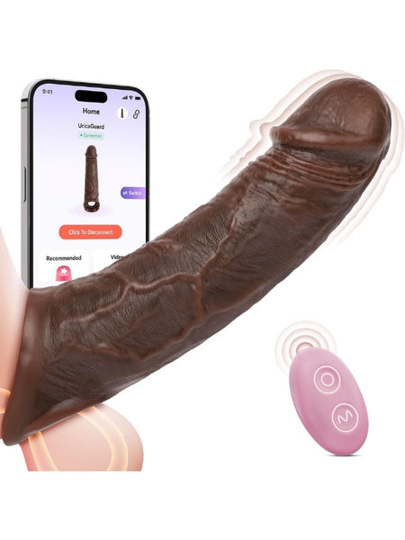 Censan Telefon Kontrollü Melez Renkte Titreşimli Penis Kılıfı - C-S006