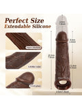 Censan Telefon Kontrollü Melez Renkte Titreşimli Penis Kılıfı - C-S006