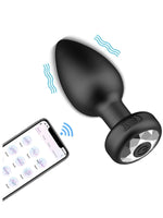 Censan Telefon Kontrollü Titreşimli Anal plug 1 - C-7643