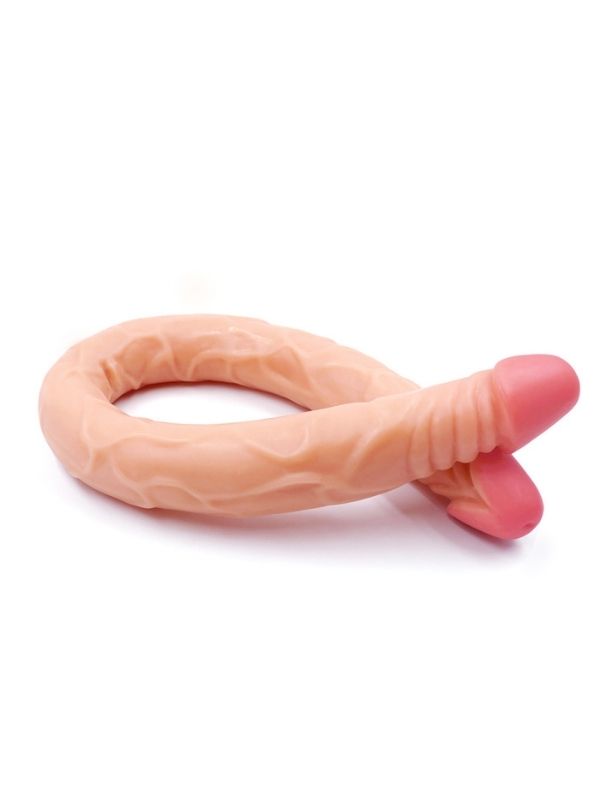 Censan Ten Rengi 55 cm Çift Taraflı Dildo Model No:1034 - C-7848