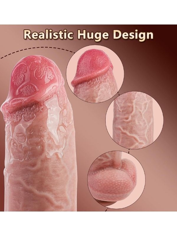 Censan Thrusting Huge Thick Dildo Vibratör 21 Cm - C-7499