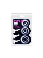 Censan Titan 3'lü Siyah Esnek Penis Halkası Seti - C-BI210143