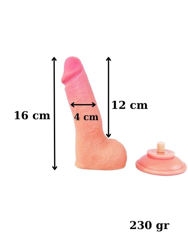 Censan Ultra Gerçekçi 16 Cm Kıkırdaklı Dildo - C-ZTPE-055