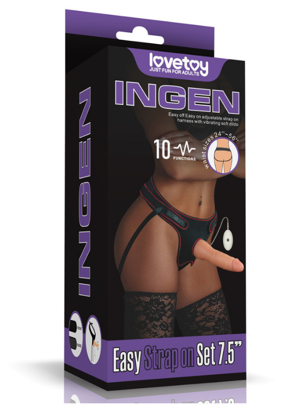 Censan Vibrating Easy Strapon Set 7.5 İnç Belden Bağlamalı - C-LV715116