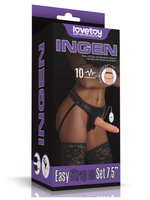 Censan Vibrating Easy Strapon Set 7.5 İnç Belden Bağlamalı - C-LV715116