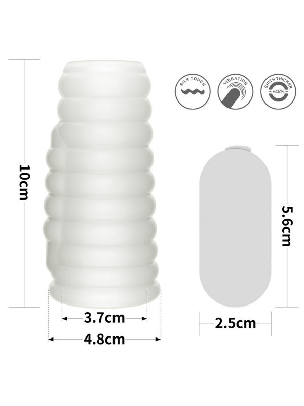 Censan Vibrating Wave Knights Ring (Beyaz) - C-LV343114
