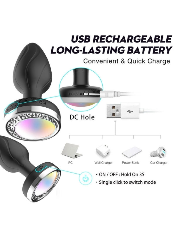 Censan Ycxydr Telefon Kontrollü Titreşimli Anal plug - C-7642