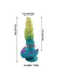 Censan Yeşil Mavi Canavar Dildo Model 2 - C-7416