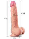 LoveToy Double Layer Platinyum Silikon Realistik Dildo 25 cm - LV411010