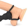 Çift Kavrama Halkalı Titreşimli 14 cm Anal Plug Vibratör Mastürbatör - LV2619