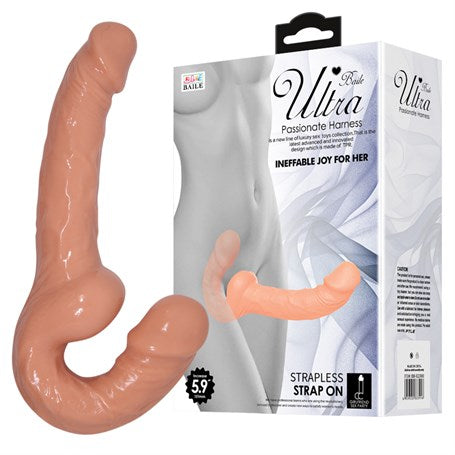 Çift Taraflı Lezbiyen Penis Süper Gerçekçi Strapless - BDM2280
