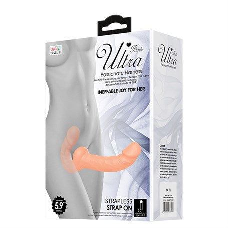 Çift Taraflı Lezbiyen Penis Süper Gerçekçi Strapless - BDM2280