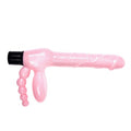Çift Taraflı Strapon Belden Bağlamalı G-Spot Vibratör Anal Plug - B1009