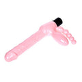 Çift Taraflı Strapon Belden Bağlamalı G-Spot Vibratör Anal Plug - B1009