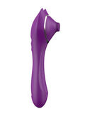 Çift Taraflı Kullanılabilir Klitoral Emiş ve İtme Hareketli Vibratör - LM1511002