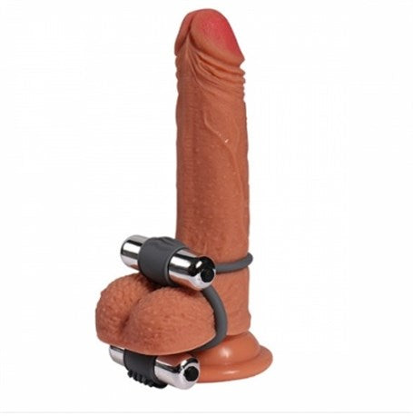 Çift Titreşimli Silikon Penis Halkası - BDM4001