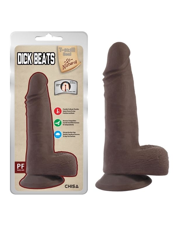 Dick Beats Melez 18cm Kıkırdaklı Gerçekçi Dildo - C-CH7808