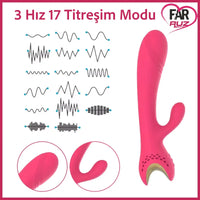 Dolce Pink 17 Fonksiyon G-Spot Soft Vibratör - FA-SV032P