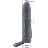Dolgulu Realistik Uzatmalı Zenci Penis Dildo Kılıfı - BDM1398
