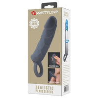 Dolgulu Realistik Uzatmalı Zenci Penis Dildo Kılıfı - BDM1398