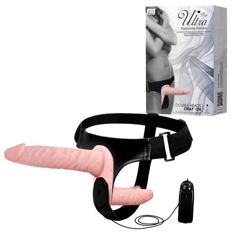 Double Belden Bağlamalı Anal Plug ve Realistik Titreşimli Penis - B1213