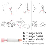 Emme ve Yalama Fonksiyonlu 3'ü 1 Arada Wand Vibratör - FA-GSV-104