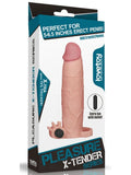 LoveToy Et Dokusunda 7.5 cm Uzatmalı Titreşimli Penis Kılıfı 20 cm - LV1066