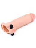 LoveToy Et Dokusunda 7.5 cm Uzatmalı Titreşimli Penis Kılıfı 20 cm - LV1066