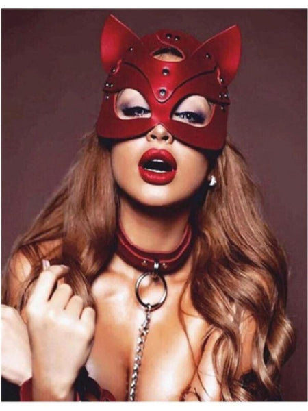 Fantezi Maske Tasma ve Kelepçe - C-MM0614