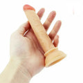 Shin 15 Cm Vantuzlu Vajina ve Anal Dildo - FA-XM251