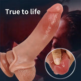 19 Cm Bold Ultra Çift Katmanlı Testisli Penis Kılıfı - FA-DT-03
