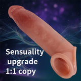 19 Cm Bold Ultra Çift Katmanlı Testisli Penis Kılıfı - FA-DT-03