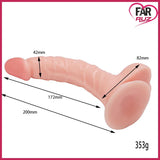 Farruz 20 Cm Eğik G Noktası Strap On Dildo Seti - FA-263B