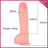🏷️ [FIRSAT] %10 İndirim – 31 Cm Gerçekçi Mega Kalın Dildo - CA-FA-XM240