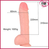 Farruz 31 Cm Gerçekçi Mega Kalın Dildo - FA-XM240