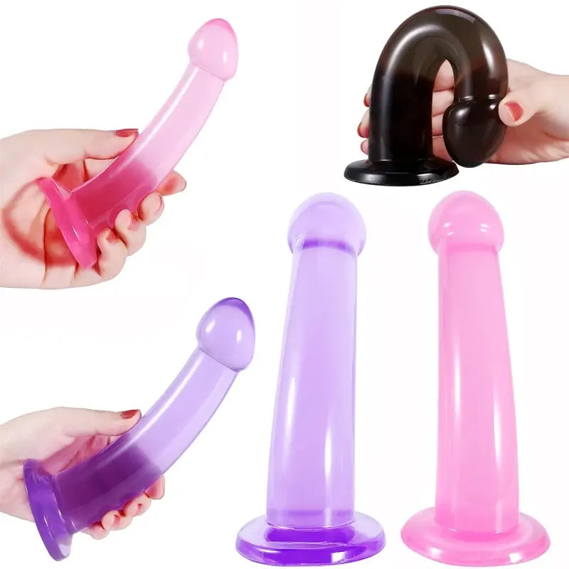 Belden Bağlamalı Jel Strapon ve Dildo - FA-B01