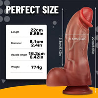 Big Boy Çift Katmanlı Ultra Gerçekçi Dildo - FA-DS-15